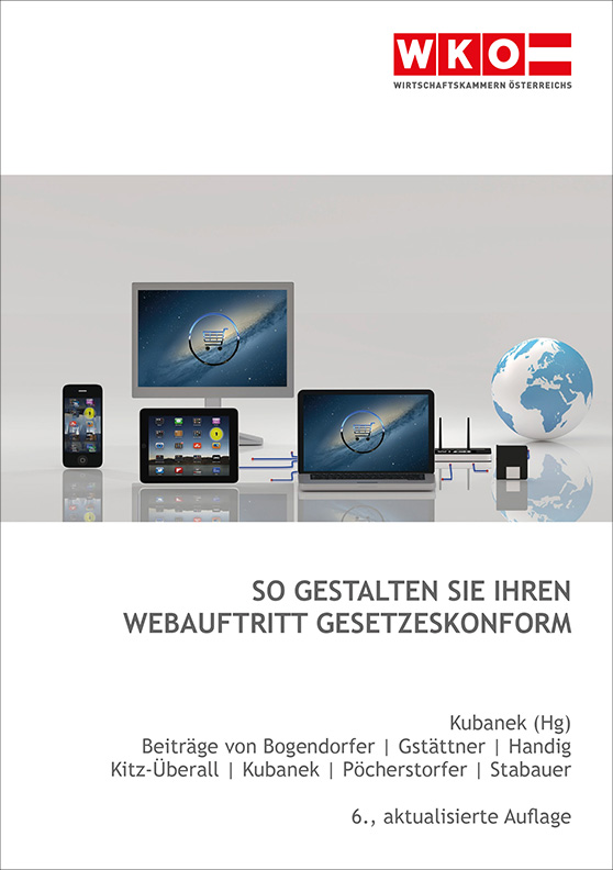 Broschüre der WKO für einen gesetzeskonformen Webauftritt